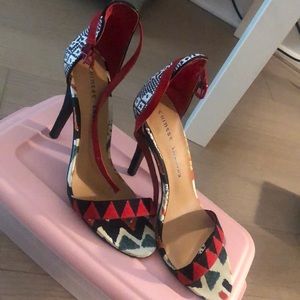 Tribal Print heels